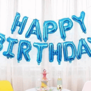 Μπαλόνια γενεθλίων Happy birthday Μπλε OEM