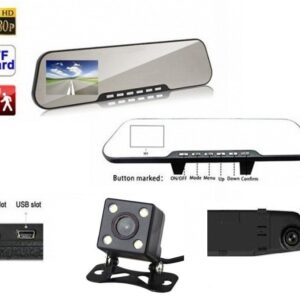 Καθρέφτης αυτοκινήτου με HD DVR κάμερα καταγραφικό 4.3"+ ευρυγώνια κάμερα οπισθοπορείας 135° OEM