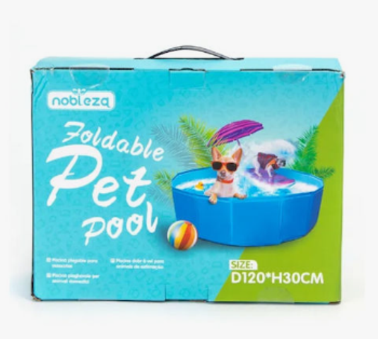 Μεγάλη αναδιπλούμενη πισίνα σκύλου 120x30cm NOBLEZA