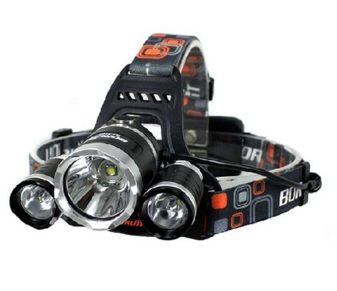 Φακός Led κεφαλής CREE T6  + 2pcs XPE CREE 3w LED OEM