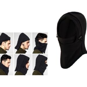 Ζεστή Κουκούλα Fleece 6 σε 1 μαύρη 38411-09 OEM