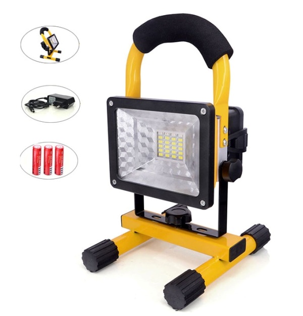 Φορητός επαναφορτιζόμενος προβολέας LED 30W 0485 OEM