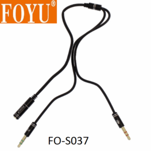 Στερεοφωνικό καλώδιο AUX 3.5 mm θηλυκό σε 2x3.5mm jack αρσενικά βύσματα FO-S037 FOYU OEM