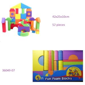 Σετ δομικών στοιχείων αφρού 52 τεμαχίων  42x25x10cm 36049-07 OEM