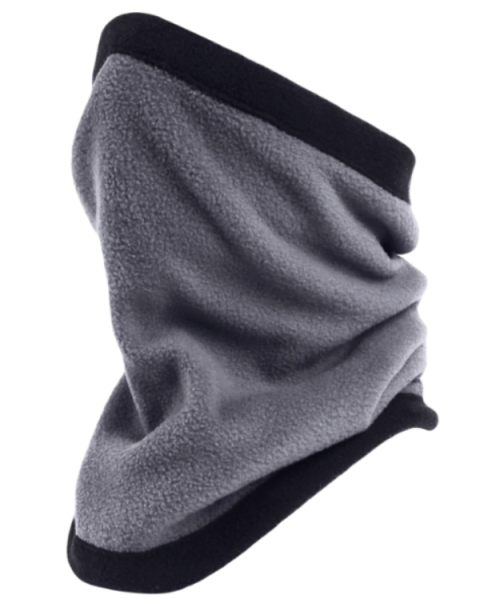 Δίχρωμος fleece λαιμός, μαύρο/γκρι OEM