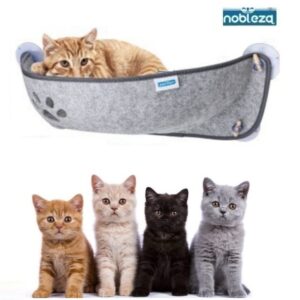Κρεμαστή ημικυκλική κούνια γάτας γκρι Nobleza NOBLEZA