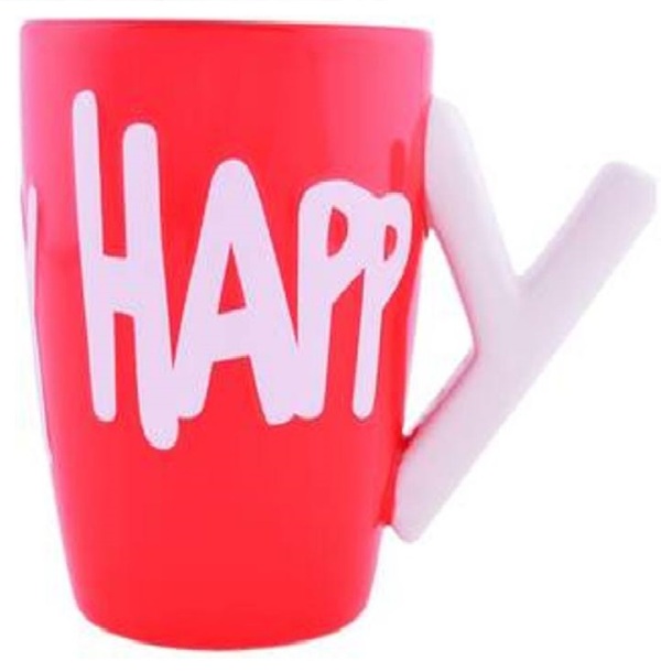 Κούπα "Happy" με λαβή Υ OEM