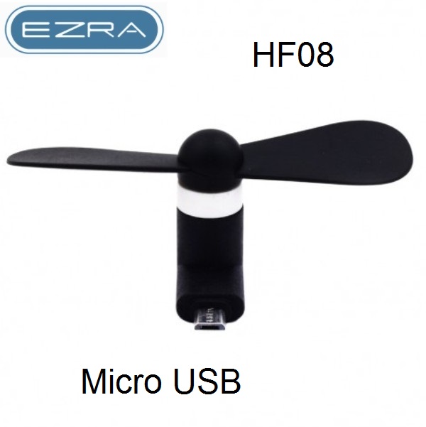Μίνι ανεμιστηράκι κινητού για Android με θύρα Micro USB μαύρο HF-08 EZRA EZRA