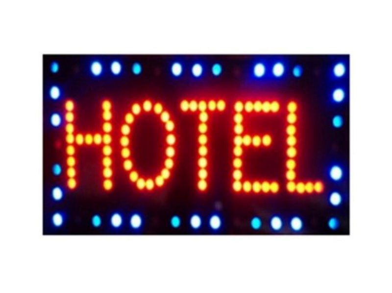 Φωτιζόμενη πινακίδα με led "HOTEL" OEM