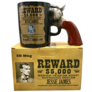 Κεραμική κούπα Jesse James με λαβή όπλου 0505 OEM