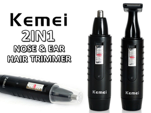 Επαναφορτιζόμενο trimmer αποτρίχωσης αυτιών - μύτης - φαβορίτας ΚΕΜΕΙ ΚΜ-9688 8135 OEM