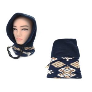 Μοντέρνα ζεστή κουκούλα Fleece 5 σε 1 μπλε OEM