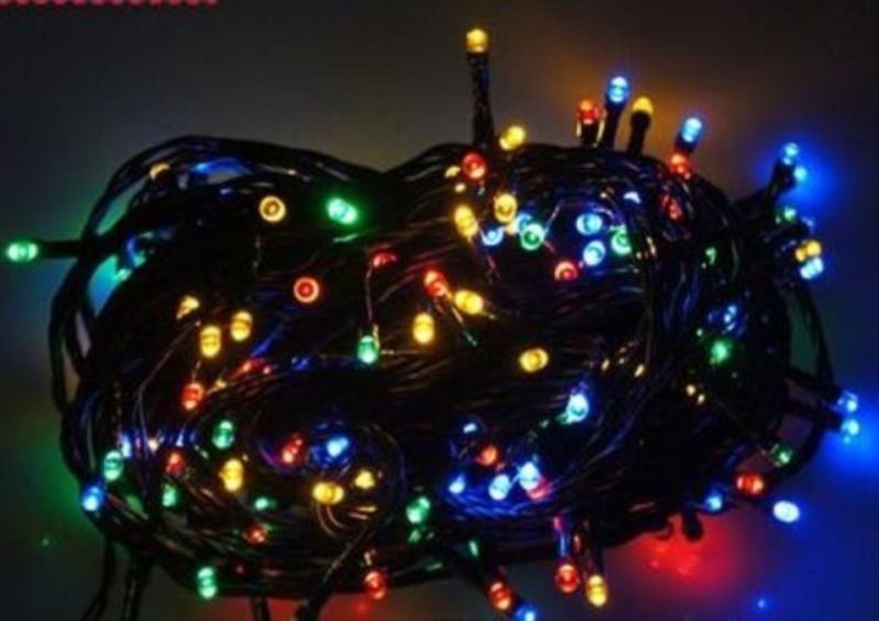 100 φωτάκια LED με μαύρο καλώδιο επεκτεινόμενα OEM