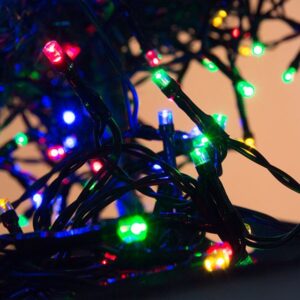 200 φωτάκια LED με μαύρο καλώδιο επεκτεινόμενα OEM