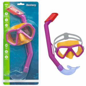 Μάσκα με αναπνευστήρα κίτρινη-μωβ  24023 BESTWAY