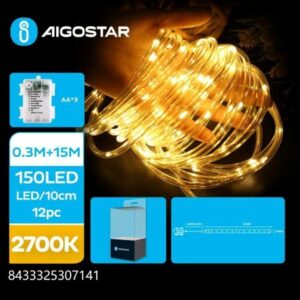 Μίνι φωτοσωλήνας  μπαταρίας 15 μέτρα IP44  λευκό ζεστό OEM
