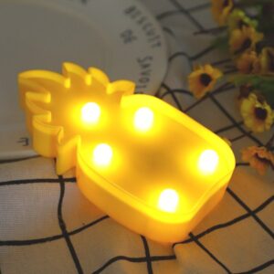 Φως μπαταρίας μίνι ανανάς 5 LED OEM