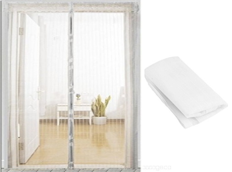 Σίτα - κουρτίνα με μεγάλους μαγνήτες 140x240cm λευκή OEM