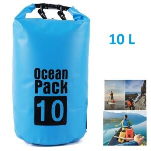 Αδιάβροχη τσάντα παραλίας Ocean Pack 10L γαλάζιο 8128 OEM