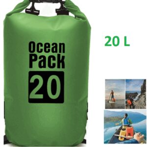 Αδιάβροχη τσάντα παραλίας Ocean Pack 20L λαδί OEM