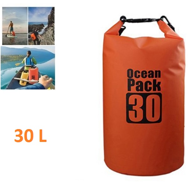 Αδιάβροχη τσάντα παραλίας Ocean Pack 30L πορτοκαλί OEM