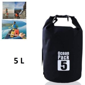 Αδιάβροχη τσάντα παραλίας Ocean Pack 5L μαύρη OEM