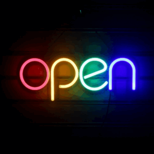 Διακοσμητικό φωτιστικό LED "OPEN" OEM