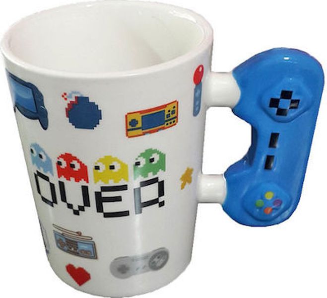 “Pacman over” κεραμική κούπα με λαβή χειριστηρίου OEM