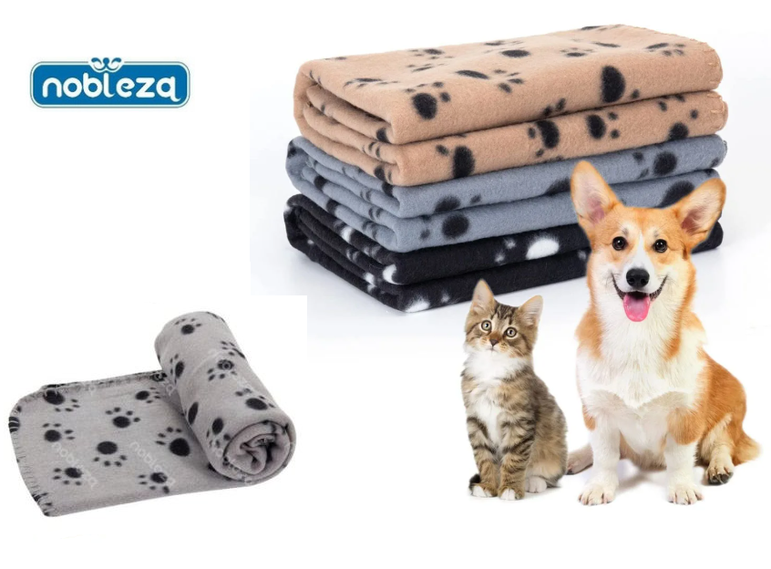 Κουβέρτα μαλακής ύφανσης κατοικιδίων Nobleza 75 x 75cm, γκρι OEM