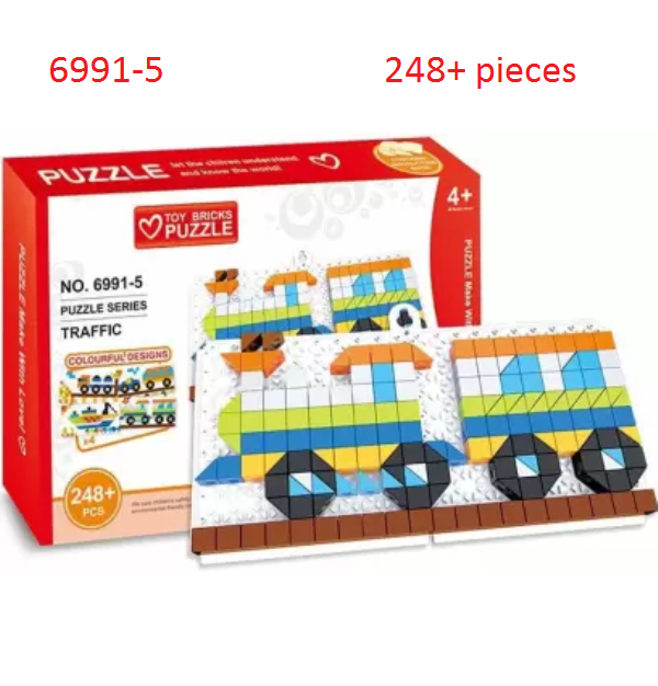 Παζλ με τουβλάκια Μέσα Μεταφοράς DIY 248+ τεμάχια 6991-5 OEM