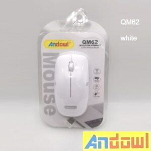 Ασύρματο ποντίκι 2.4Ghz λευκό QM62 ANDOWL Andowl