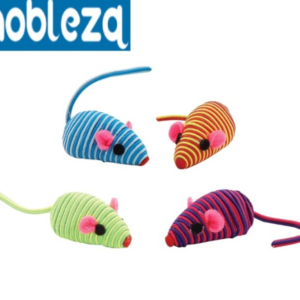 Παιχνίδια γάτας 4 ριγέ ποντίκια 6234 nobleza NOBLEZA