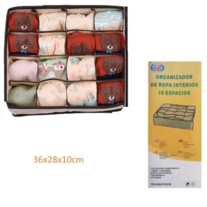 Οργανωτής συρταριών 16 θέσεων 36x28x10cm Μπεζ 1030 OEM