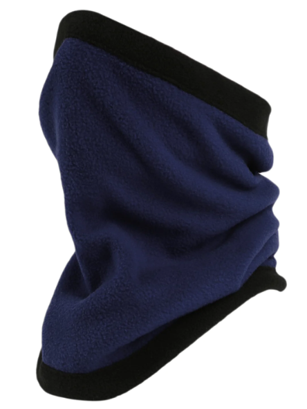 Δίχρωμος fleece λαιμός, μαύρο/μπλε OEM