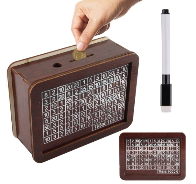 Ξύλινος κουμπαράς κουτί με μαρκαδόρο DIY OEM