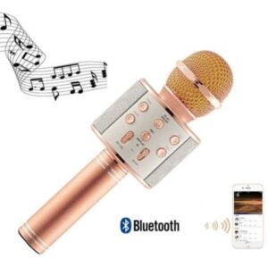 Ασύρματο bluetooth μικρόφωνο με ενσωματωμένο ηχείο και καραόκε WS-858 8135 OEM