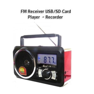 Φορητό ραδιόφωνο FM & Music Player - Recorder with USB/SD card - XBass Speaker FP-910-RC 0395 OEM