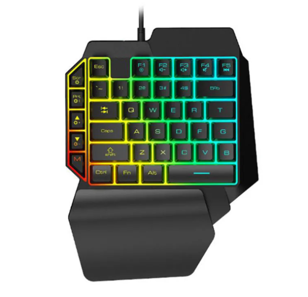 Μονό πληκτρολόγιο ενός χεριού gaming YELANDAR JX-K8 Andowl