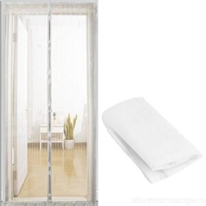 Σίτα - κουρτίνα με μεγάλους μαγνήτες 130x220cm λευκή OEM
