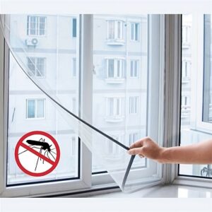 Σίτα εντόμων παραθύρου με αυτοκόλλητο Velcro 150x 300cm λευκό