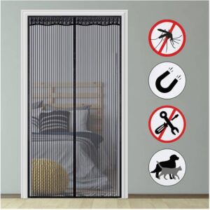Σίτα - κουρτίνα με μαγνήτες ενισχυμένη  Heavy Duty 150x220cm μαύρη OEM
